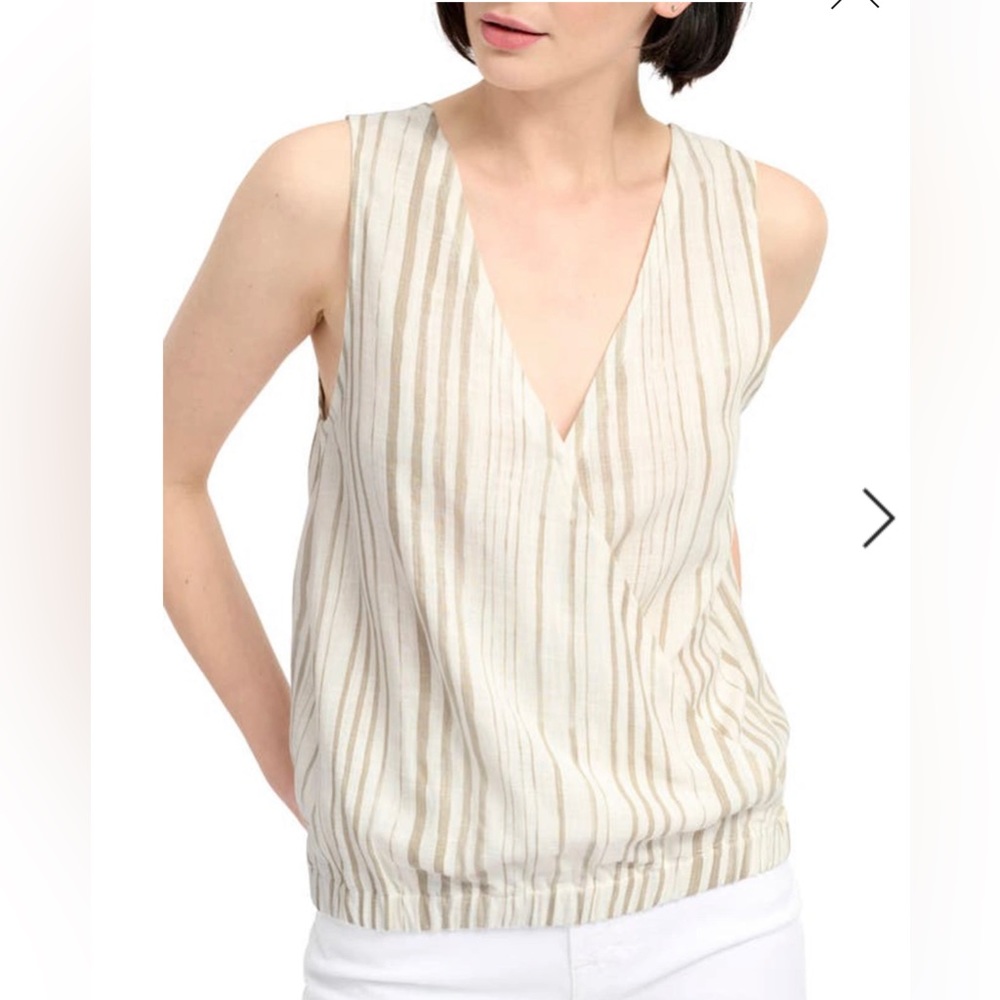 Splendid Canyon Sleeveless Striped V
Neck Top In Perissa Print size Xs